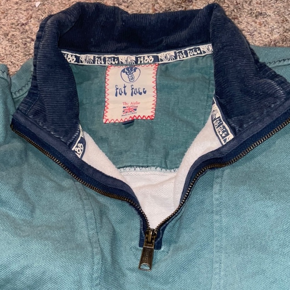 Fat Face Arlie canvas quarter zip